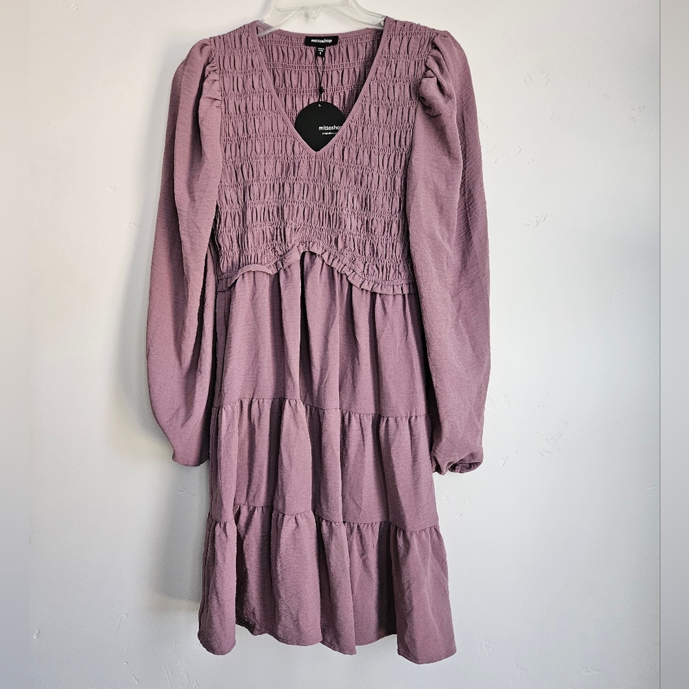 Smocked Mauve Dress